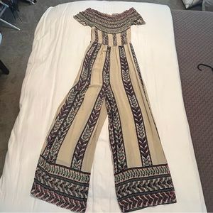 Stretchy print romper